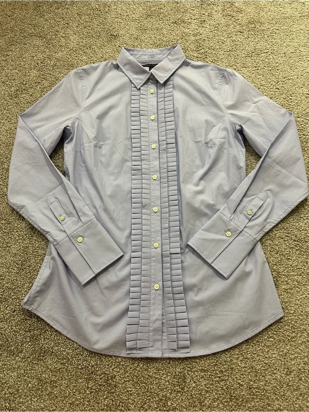 Banana Republic NWT Light Blue Pleated Tuxedo Shirt – Size S